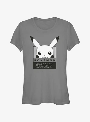 Pokemon Pikachu Face #025 Girls T-Shirt