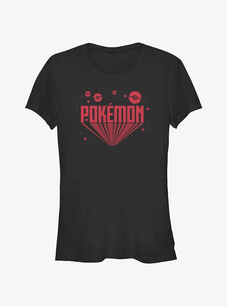 Pokemon Retro Logo Girls T-Shirt