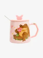 I Don't Care Butterfly Mug With Spoon & Lid By A Ziggies