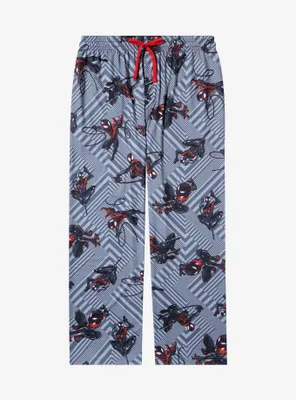 Marvel Spider-Man Miles Morales Allover Print Women's Plus Sleep Pants - BoxLunch Exclusive
