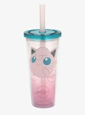 Pokemon Jigglypuff Boba Acrylic Travel Cup