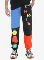 Don't Hug Me I'm Scared Color-Block Jogger Sweatpants