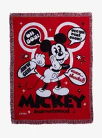 Disney Mickey Mouse Oh Boy Tapestry Throw Blanket