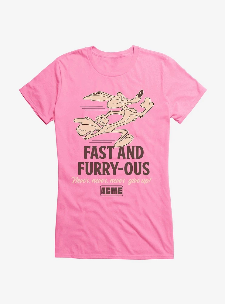 Looney Tunes Wile E. Coyote Fast And Fury-Ous Girls T-Shirt