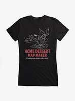 Looney Tunes Wile E. Coyote Acme Dessert Map Maker Girls T-Shirt