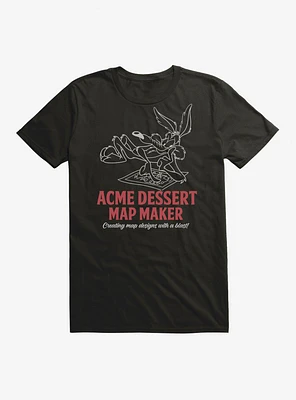 Looney Tunes Wile E. Coyote Acme Dessert Map Maker T-Shirt