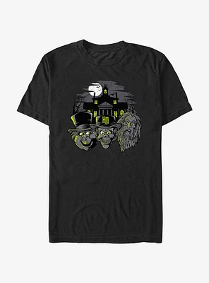 Disney Haunted Mansion Hitchhiking Ghosts Heads Extra Soft T-Shirt