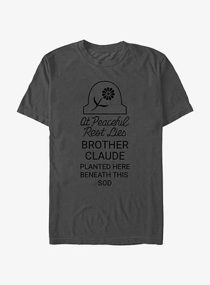 Disney Haunted Mansion Peaceful Rest Lies Brother Claude Extra Soft T-Shirt