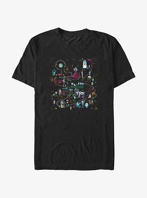 Disney Haunted Mansion Map Extra Soft T-Shirt
