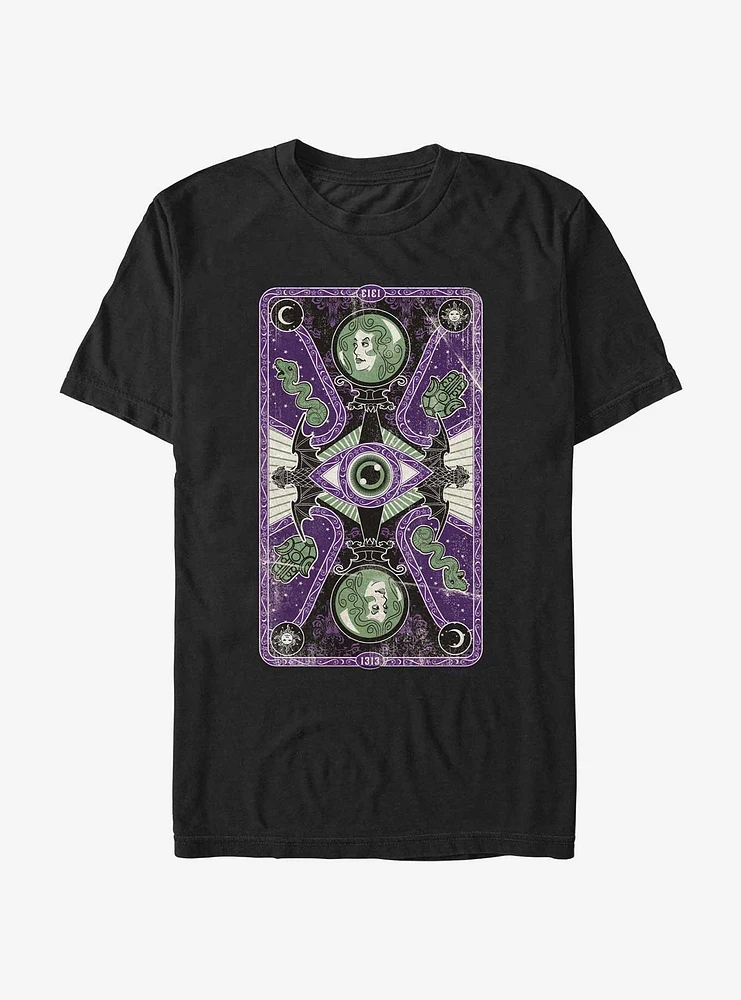 Disney Haunted Mansion Madam Leota Tarot Card Extra Soft T-Shirt