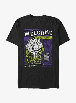 Disney Haunted Mansion Leota Toombs Welcome Poster Extra Soft T-Shirt