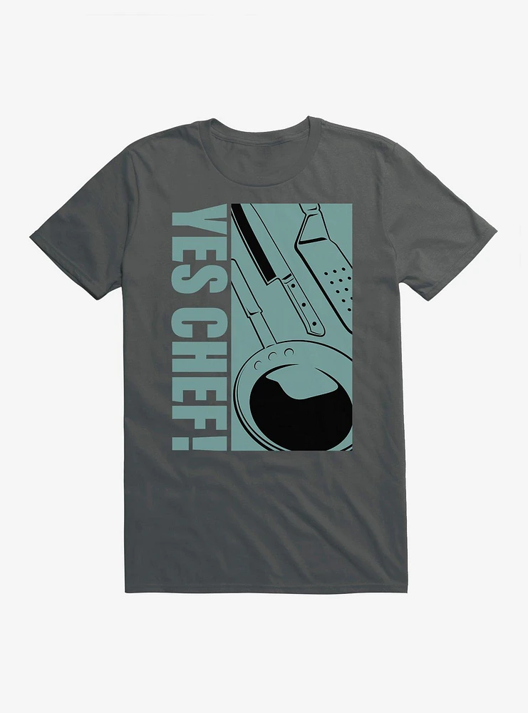 Yes Chef! Kitchenware Graphic T-Shirt