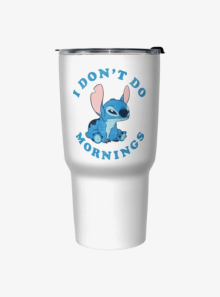 Disney Lilo & Stitch I Don't Do Mornings Travel Mug