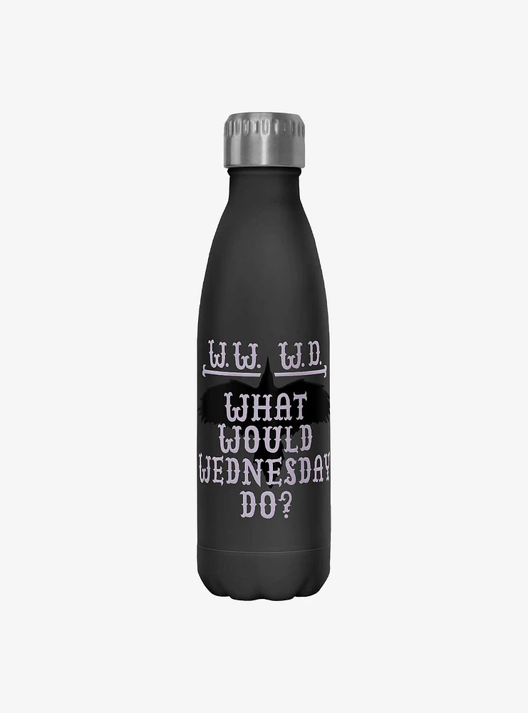 Wednesday What Would Wednesday Do Water Bottle