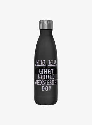 Wednesday What Would Wednesday Do Water Bottle