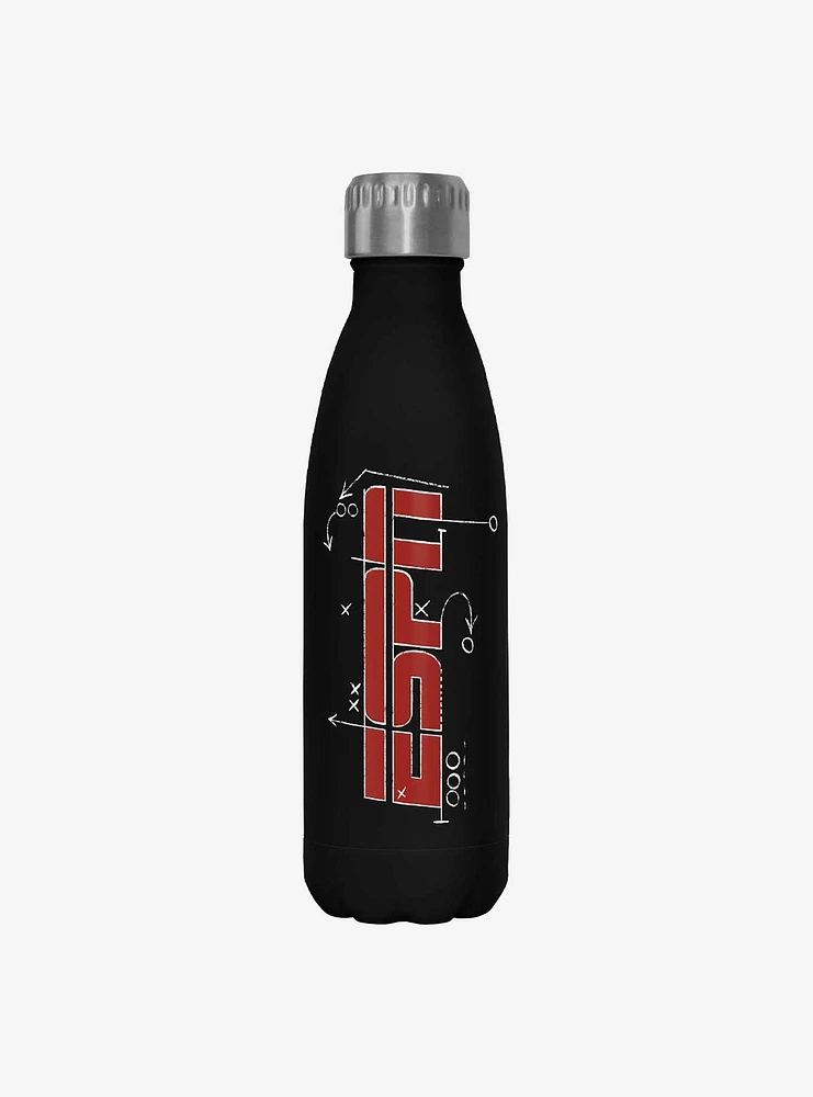 ESPN Play Book Logo Water Bottle