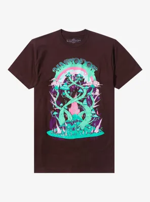 Mastodon Mushroom Forest Boyfriend Fit Girls T-Shirt