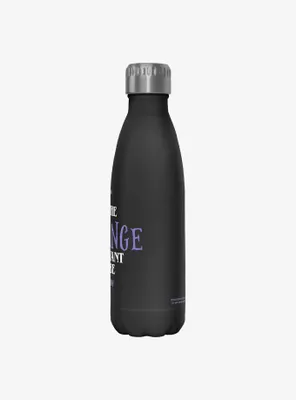 Wednesday Be The Strange You Want To Be Water Bottle