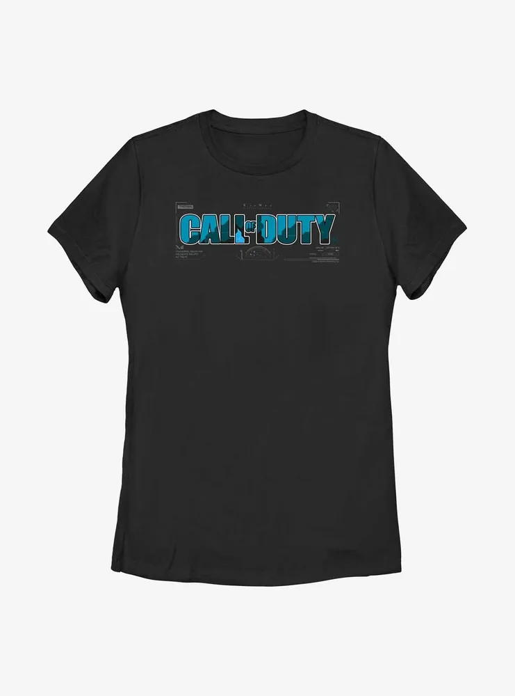 Call of Duty Aqua Camo Logo Womens T-Shirt