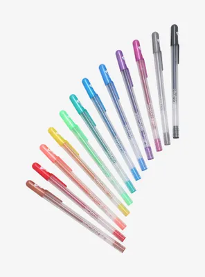 Yummy Yummy Rainbow Fruit Scented Glitter Pen Set