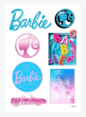 Barbie Malibu Pool Kiss-Cut Sticker Sheet