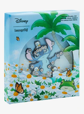 Loungefly Disney Lilo & Stitch Floral Limited Edition Enamel Pin