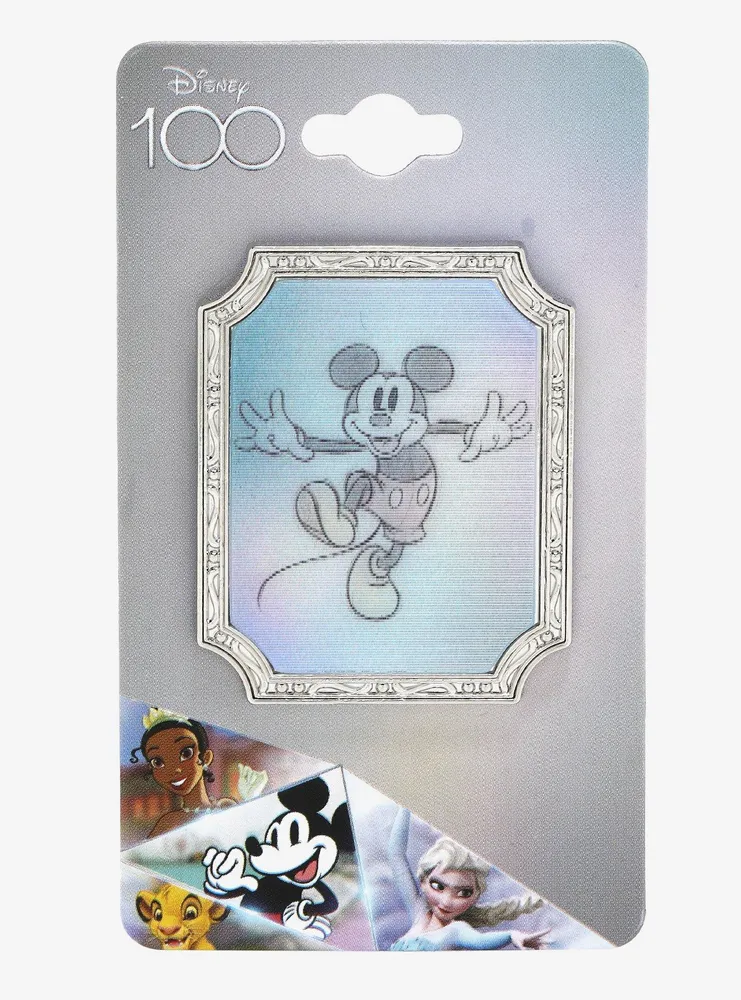 Loungefly Disney100 Mickey Mouse Sketch Lenticular Pin - BoxLunch Exclusive