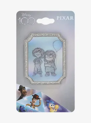 Loungefly Disney100 Up Carl and Ellie Sketch Lenticular Pin - BoxLunch Exclusive