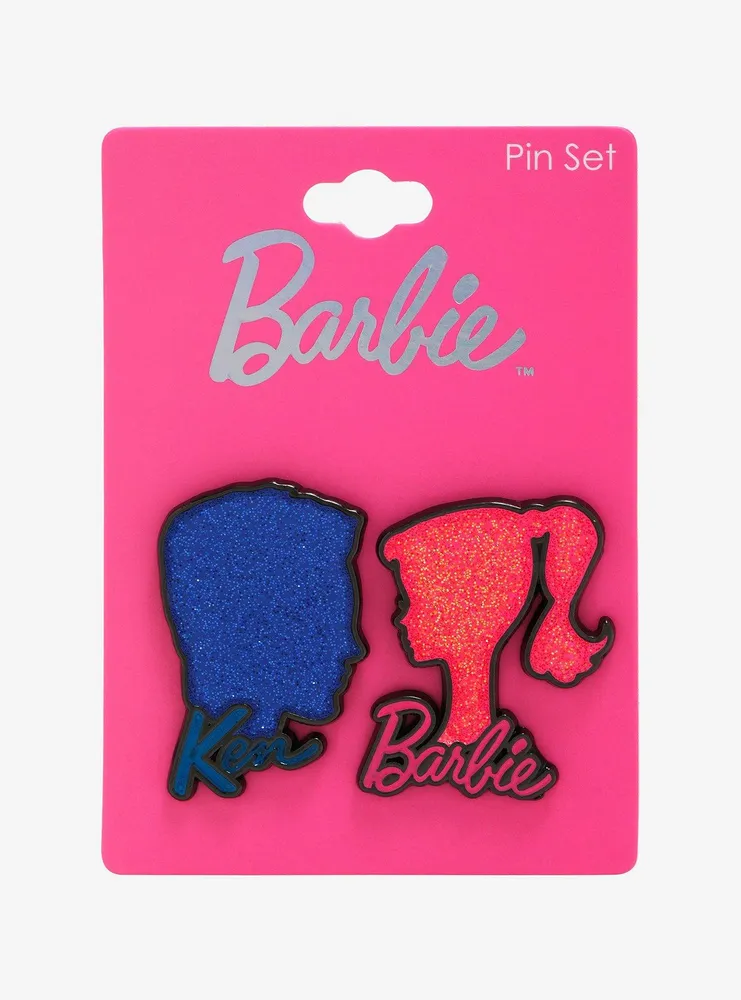 Barbie and Ken Silhouette Pin Set - BoxLunch Exclusive