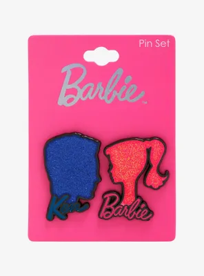 Barbie and Ken Silhouette Pin Set - BoxLunch Exclusive