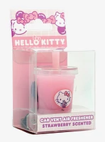 Sanrio Hello Kitty Boba Strawberry Scented Car Vent Air Freshener