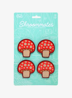 Shroommates Mushroom Spotted Bag Clip Set