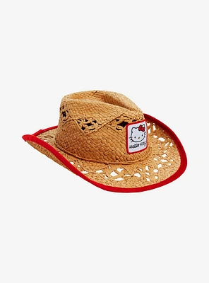 Hello Kitty Straw Cowboy Hat