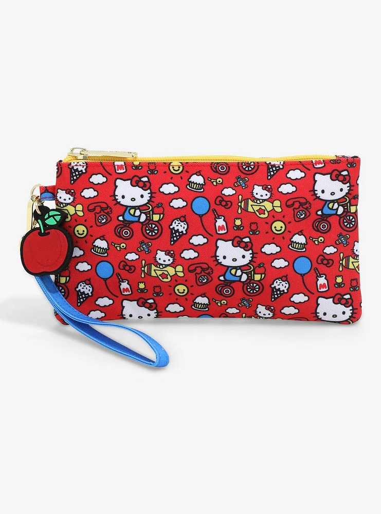 Loungefly Sanrio Hello Kitty 50th Anniversary Allover Print Wristlet