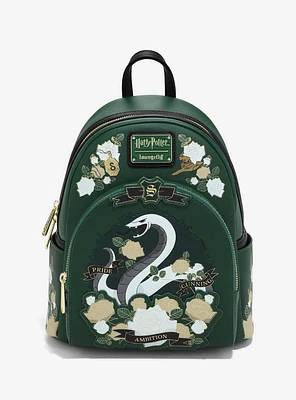 Loungefly Harry Potter Slytherin House Mini Backpack - BoxLunch Exclusive