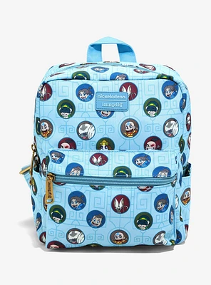 Loungefly Avatar: The Last Airbender Character Allover Print Mini Backpack