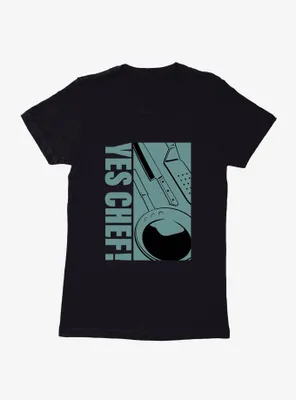 Yes Chef! Kitchenware Green Graphic Womens T-Shirt