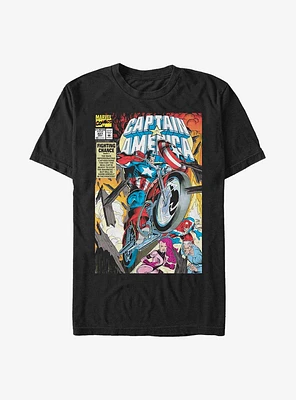Marvel Captain America Bike Cap Extra Soft T-Shirt