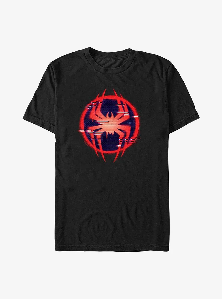 Marvel Spider-Man Glitch Spider Symbol Extra Soft T-Shirt