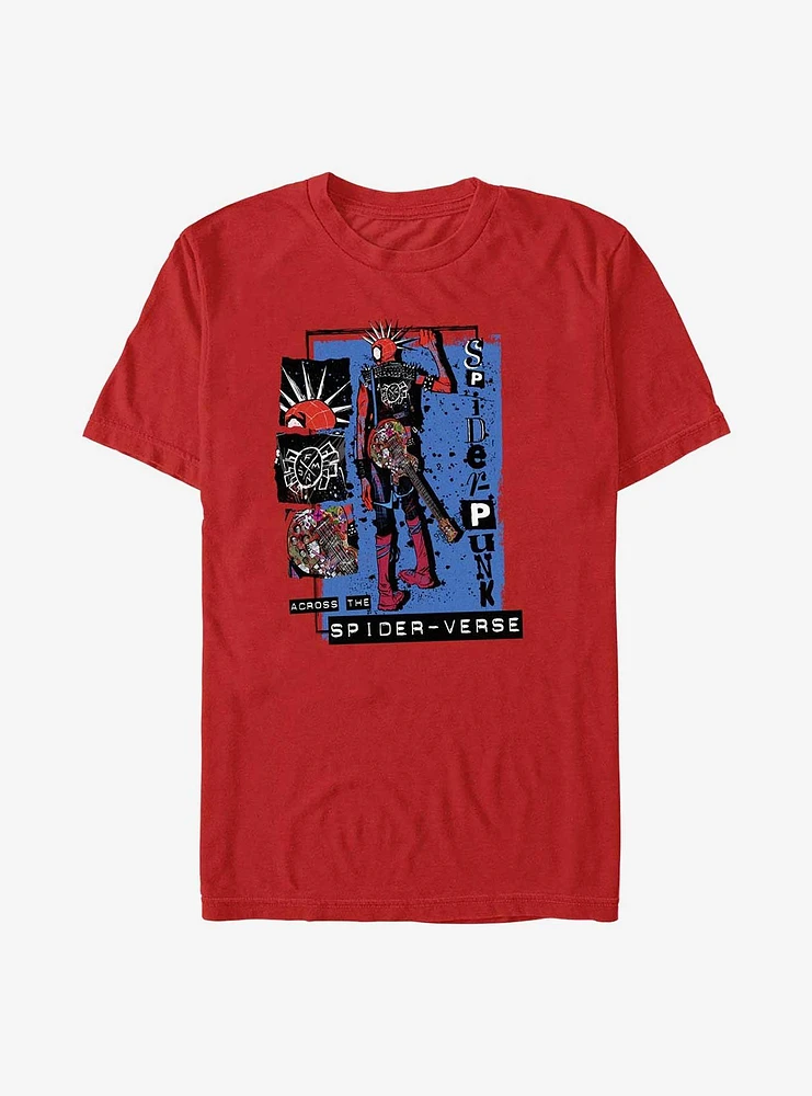 Marvel Spider-Man Punk Power Across Spiderverse Extra Soft T-Shirt