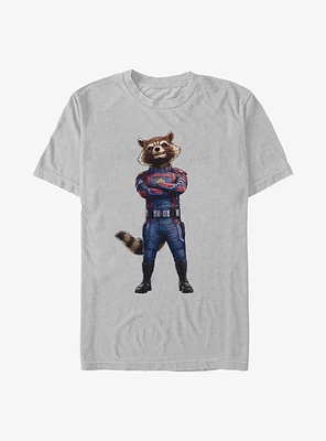 Marvel Guardians Of The Galaxy Rocket Pose Extra Soft T-Shirt