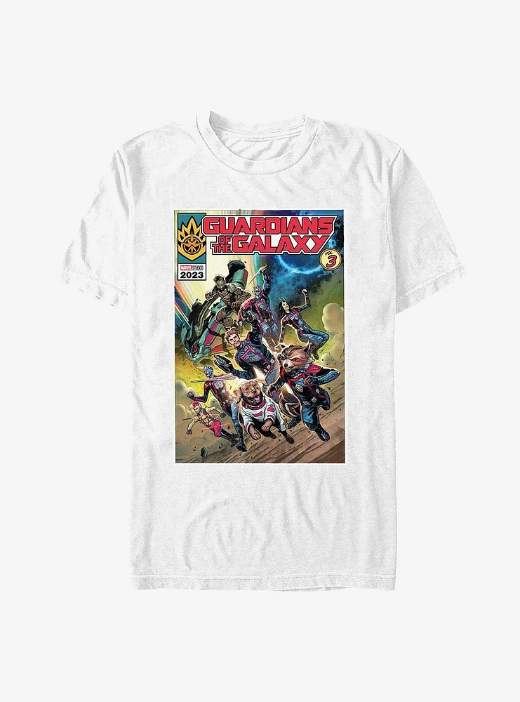 Marvel Guardians Of The Galaxy Vol. 3 Comic Poster Extra Soft T-Shirt