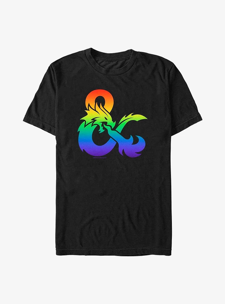 Dungeons & Dragons Pride Gradient Logo Extra Soft T-Shirt
