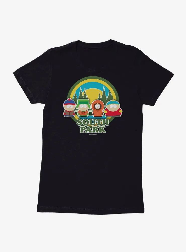 South Park Bus Stop Womens T-Shirt