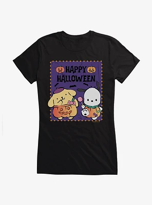Pochacco & Pompompurin Halloween Pumpkins Girls T-Shirt