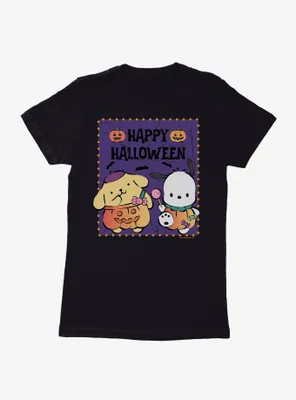 Pochacco & Pompompurin Halloween Pumpkins Womens T-Shirt