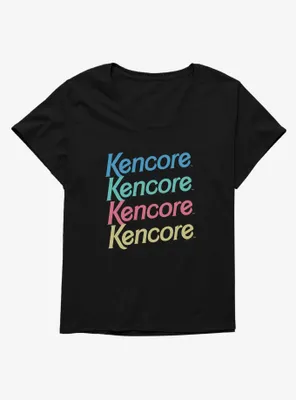 Barbie Kencore Stacked Womens T-Shirt Plus