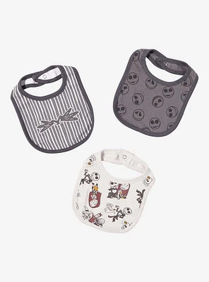 Disney The Nightmare Before Christmas Jack Skellington Patterns Bib Set - BoxLunch Exclusive