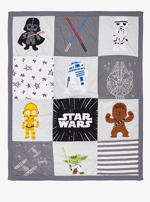 Star Wars Characters Quilted Baby Blanket - BoxLunch Exclusive