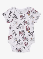 Disney The Nightmare Before Christmas Characters Allover Print Infant One-Piece - BoxLunch Exclusive